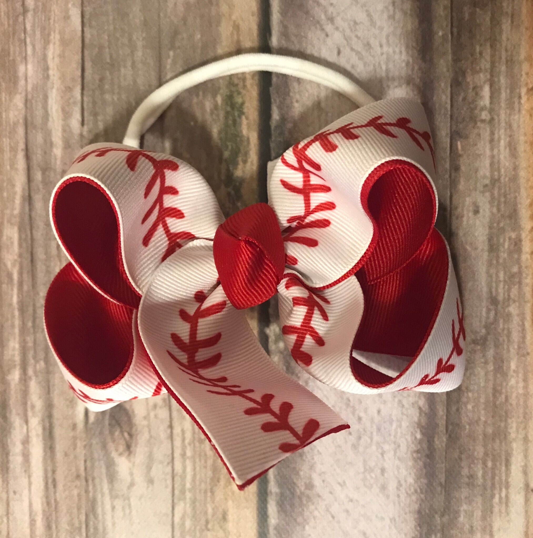 baby baseball bow
