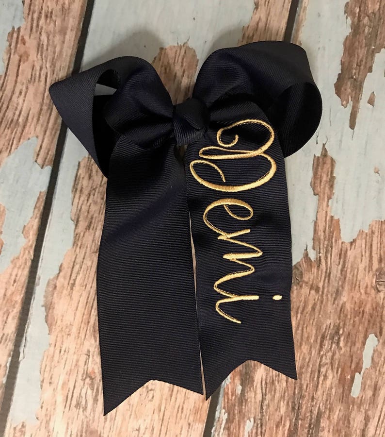 Personalized Full Name Hair Bows for Girls Assorted Colors | Etsy