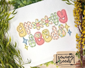 Mango Seeds APPLIQUE Font Embroidery Design ***INSTANT DOWNLOAD