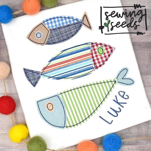 Fishing Lure Trio Embroidery Design Instant Download Etsy