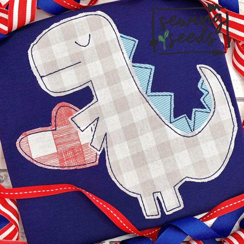 dinosaur with a heart