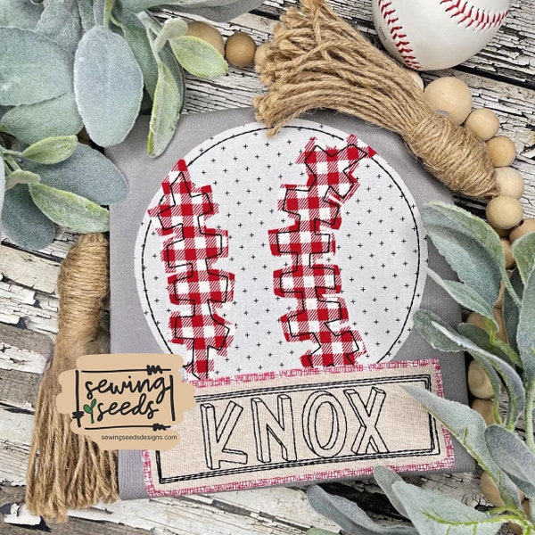 Baseball Applique Embroidery Design ***INSTANT DOWNLOAD