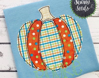 Piezas de calabaza Applique Embroidery Design ***DESCARGA INSTANTÁNEA