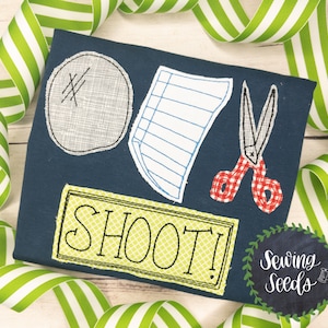 Rock Paper Scissors Applique Embroidery Design ***INSTANT DOWNLOAD