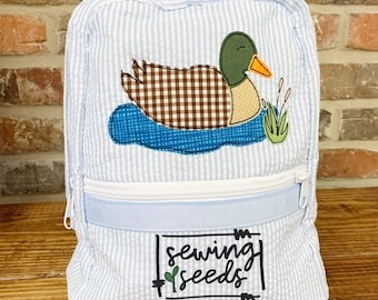 Mallard Duck Applique Embroidery Design ***INSTANT DOWNLOAD