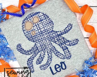 Octopus Applique Design File INSTANT DOWNLOAD