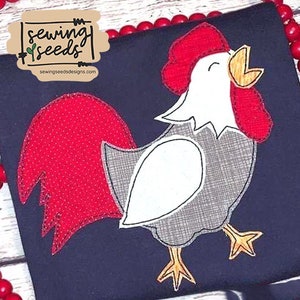 Rooster Applique Embroidery Design ***INSTANT DOWNLOAD