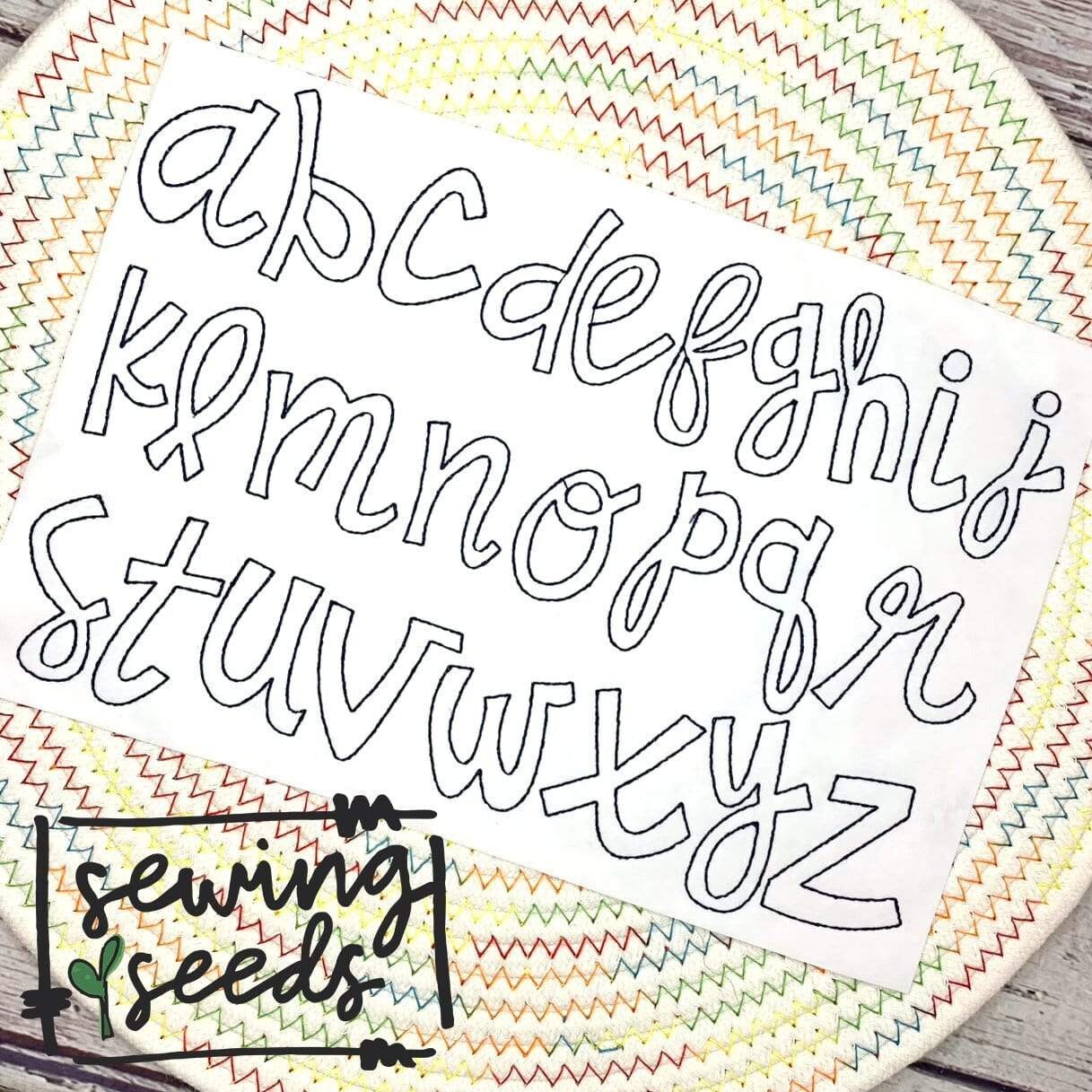 Swanky Seeds Font Applique Embroidery Design ***INSTANT DOWNLOAD - Etsy