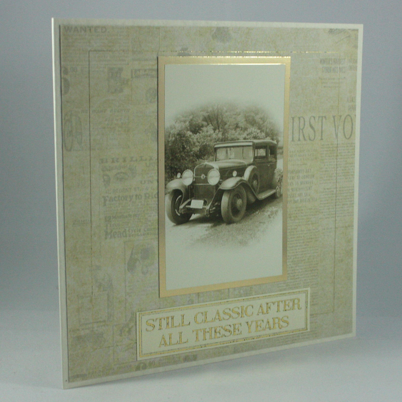 Handmade Birthday Card Vintage Classic Car - Etsy