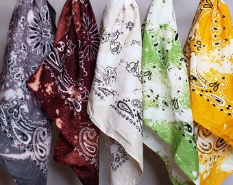 Acid Wash Rocker Bandanas - Festivals, Concerts, Moto