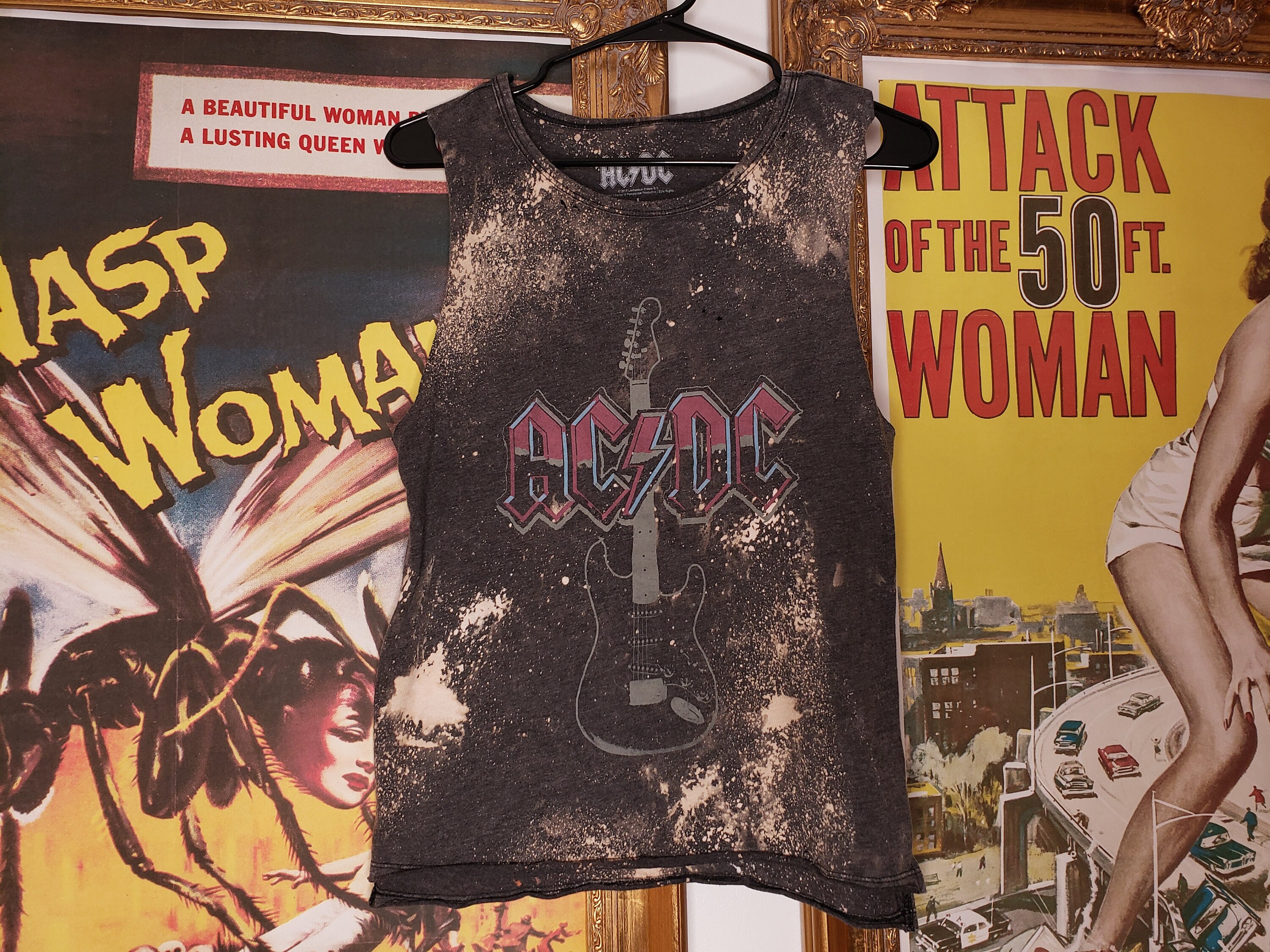ACDC Destructed Tank - Destructed Rocker Tank, Acid Washed