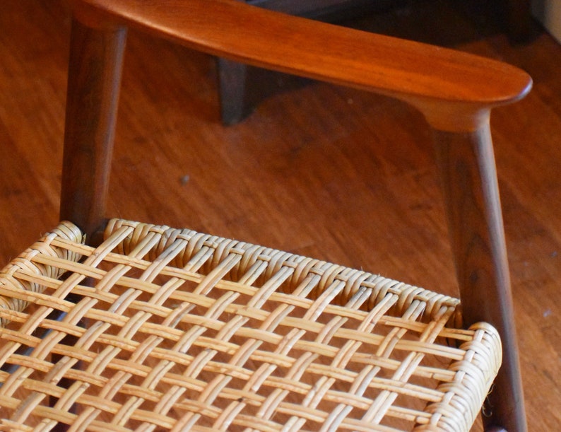 Pair of newly-restored teak Bambi armchairs by Rastad & Relling for Gustav Bahus, circa 1950s image 10