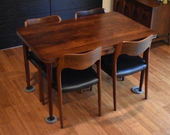 Restored Brazilian Rosewood expandable "rectangularish" dining table (extends 51" - 85" long)