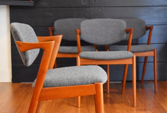 KONMARI X 【Danish Chairs】 Four Danish Modern Teak Kai Kristiansen 