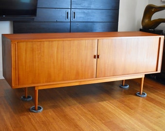 Extra-long Danish teak sideboard/credenza by Peter Lovig Nielsen for Dansk (79" long)