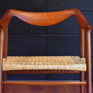 Pair of newly-restored teak Bambi armchairs by Rastad & Relling for Gustav Bahus, circa 1950s image 5