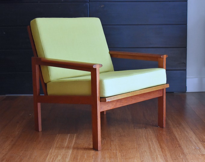 Newly-restored Danish teak Capella lounge chair by Illum Wikkelsø