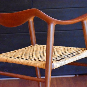 Pair of newly-restored teak Bambi armchairs by Rastad & Relling for Gustav Bahus, circa 1950s image 3