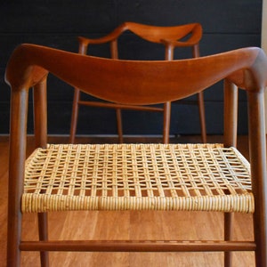 Pair of newly-restored teak Bambi armchairs by Rastad & Relling for Gustav Bahus, circa 1950s image 8