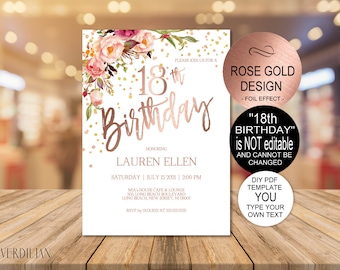 18th Birthday Party Etsy