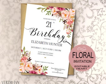 invitation template etsy