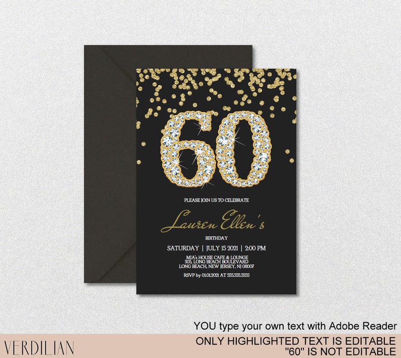 60th birthday party invitations free downloadable templates 60th birthday party invitations free downloadable templates