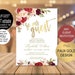 DIY Any Event Gold Invitation Template, Bridal Shower, Be our guest Birthday Invitation, Baby Shower Printable,PDF Instant Download|VRD137DV 