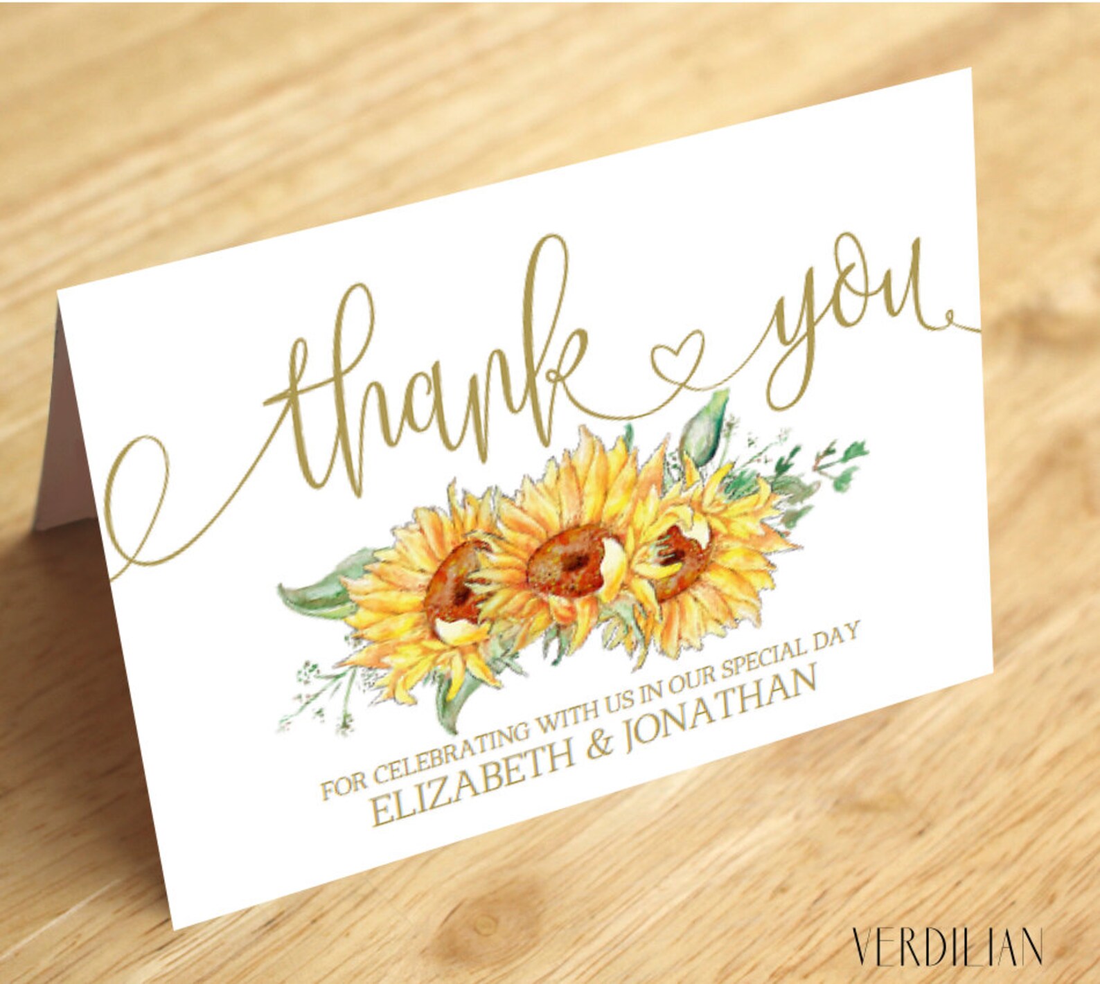 Sunflower Thank You Card Printeble Template printable Folded - Etsy Sunflower Thank You Card Printeble Template printable Folded - Etsy