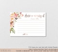 Blush Floral Memory Card Editable Template -Rose Gold Share a Memory Printable,Memorial Funeral-Editable DIY PDF Instant Download|VRD156SHDV