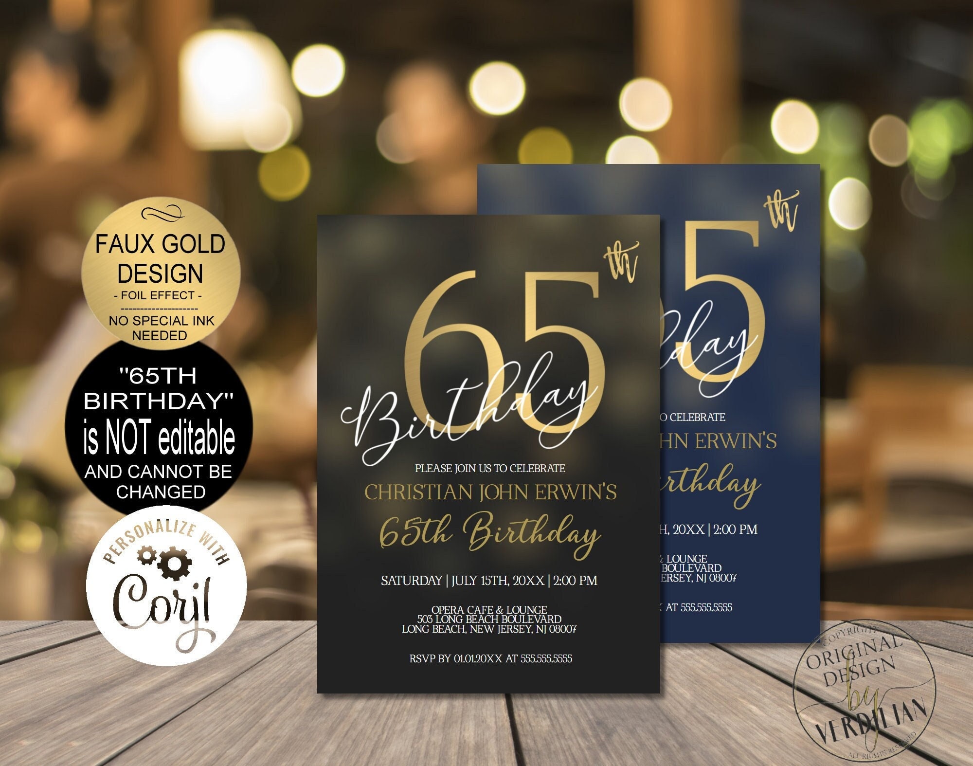 16+ 65Th Birthday Invitation