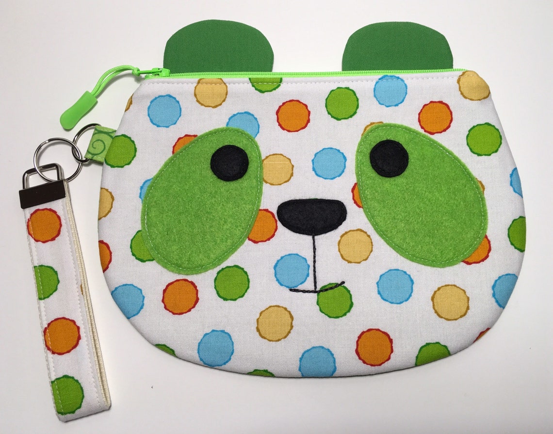 Animal zipper bag for kids panda Etsy