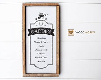 SVG / DXF - Greenhouse "Garden" Market List Cut File - Flower Garden, Gardening Shopping List, Farmer's Market, Farm Supplies, Farm Fresh