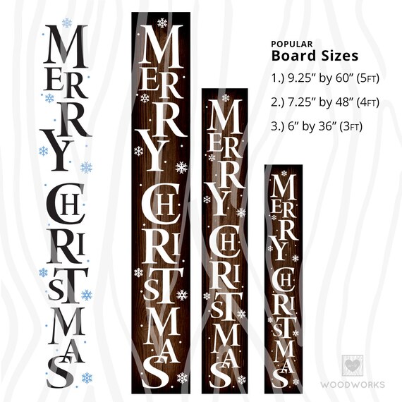 Download Free Svg Dxf Vertical Outdoor Porch Merry Christmas Etsy SVG DXF Cut File
