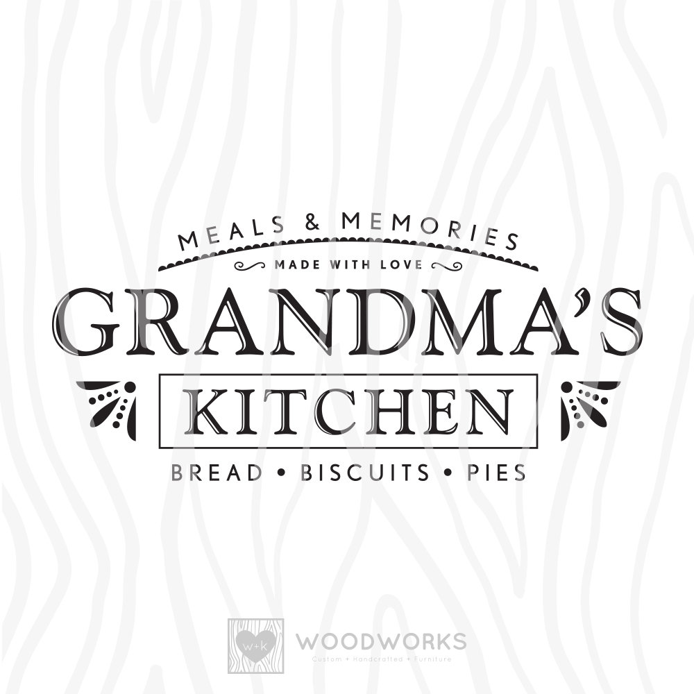 SVG / DXF Meals & Memories Grandma's Kitchen | Etsy