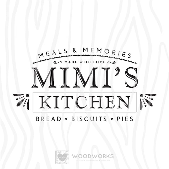 SVG / DXF Meals & Memories Mimi's Kitchen Etsy