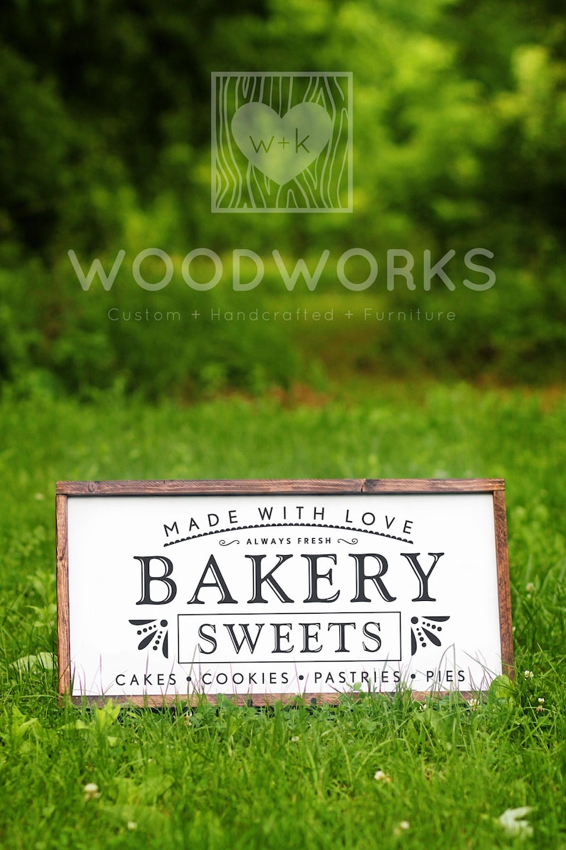 Download SVG / DXF Made With Love Bakery Sweets Always | Etsy