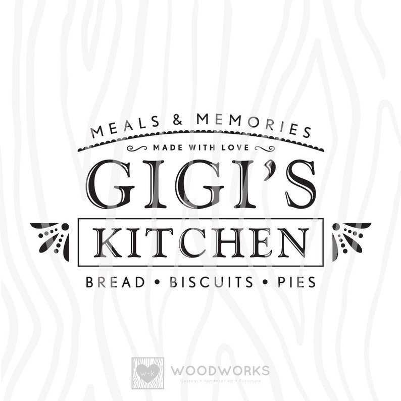Free Free 319 Gigi&#039;s Kitchen Svg SVG PNG EPS DXF File