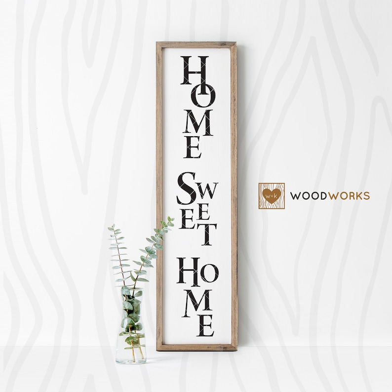 Download SVG / DXF Vertical Outdoor Porch Home Sweet Home | Etsy