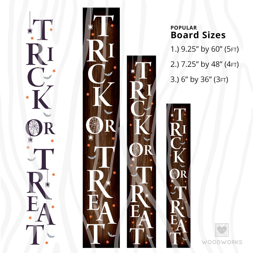 Download SVG / DXF Vertical Outdoor Porch Trick Or Treat | Etsy