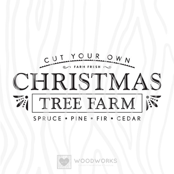 Download Free Svg Dxf Cut Your Own Christmas Tree Farm Etsy SVG DXF Cut File