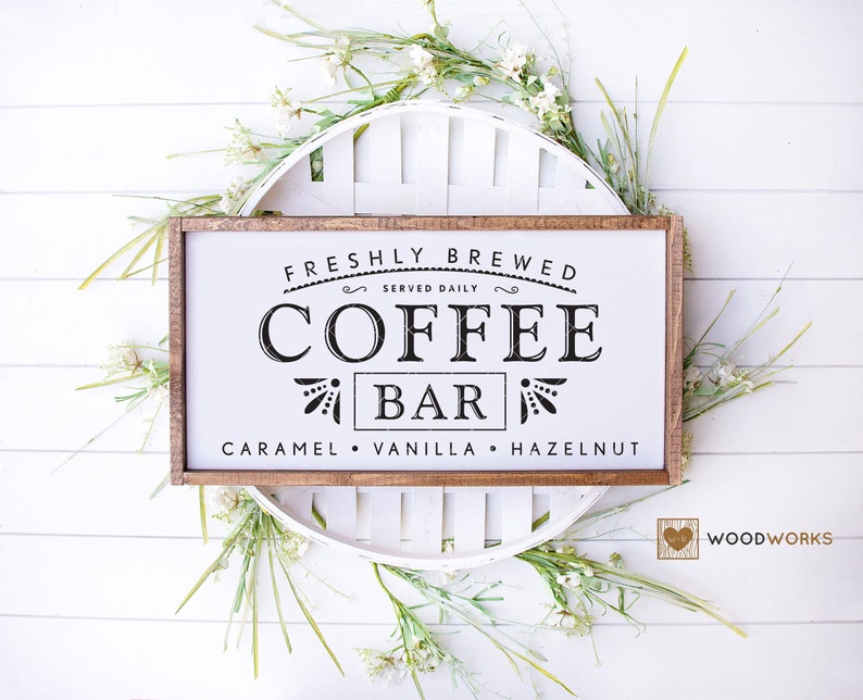 Download SVG / DXF Freshly Brewed Coffee Bar Served Daily Caramel ...