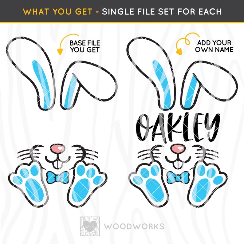 SVG / DXF 3 PACK: Cute Easter Bunny Rabbit Face for Boy - Etsy