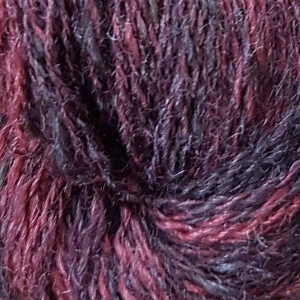 Cherry Cola - Handspun and Hand Dyed Yarn, Laceweight, BFL and Silk 515 yards