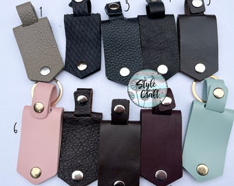 Porte-clés photo en cuir, insert en aluminium, marron, vert menthe, rose clair, bordeaux, bouton-pression en cuir noir/cuir PU, idée cadeau pour maman.