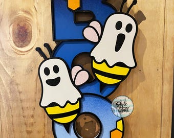 Accroche-porte d'Halloween, décoration de porte, 30 cm et 45 cm, plaque de porte huer, momie, main effrayante, huards, main de zombie
