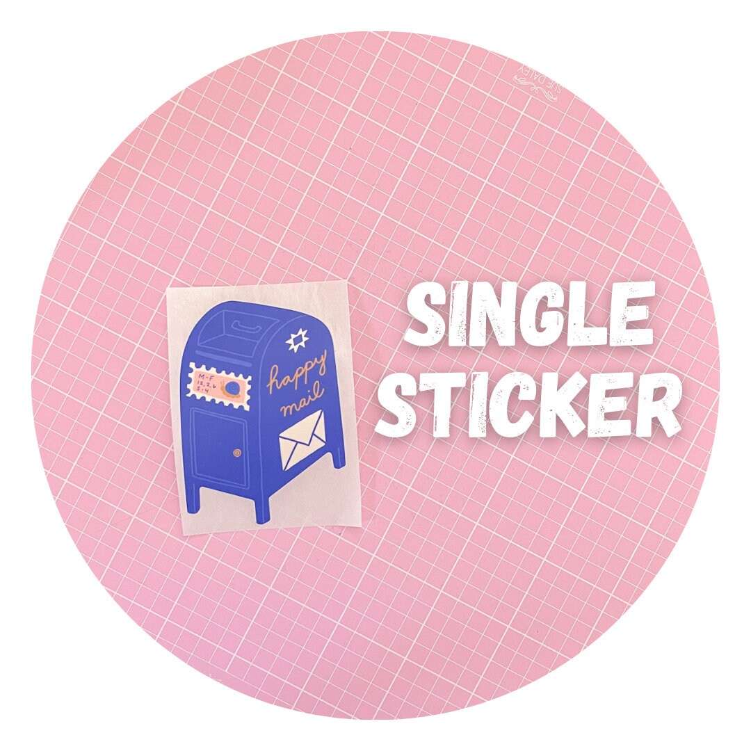 Mail Sticker Happy Mail Label Sticker (one) | Gifts - Etsy