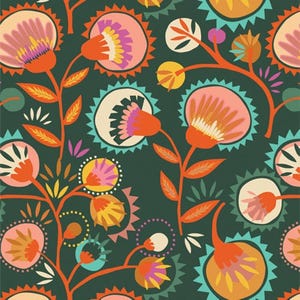 Kattaland Flora Deep from Lakelife | Half Yard Listing