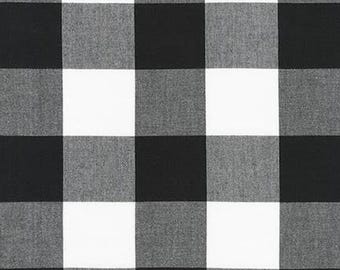 Carolina Gingham in Black, 2 inch | Half Yard Listing