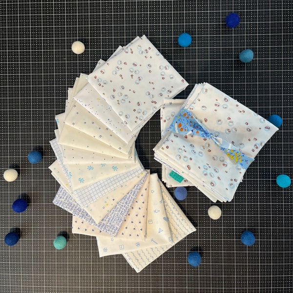 Low Volumes in Blue  | Fat Quarter Bundle