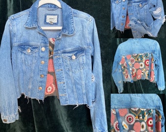 Bohemian Floral Denim Jacket